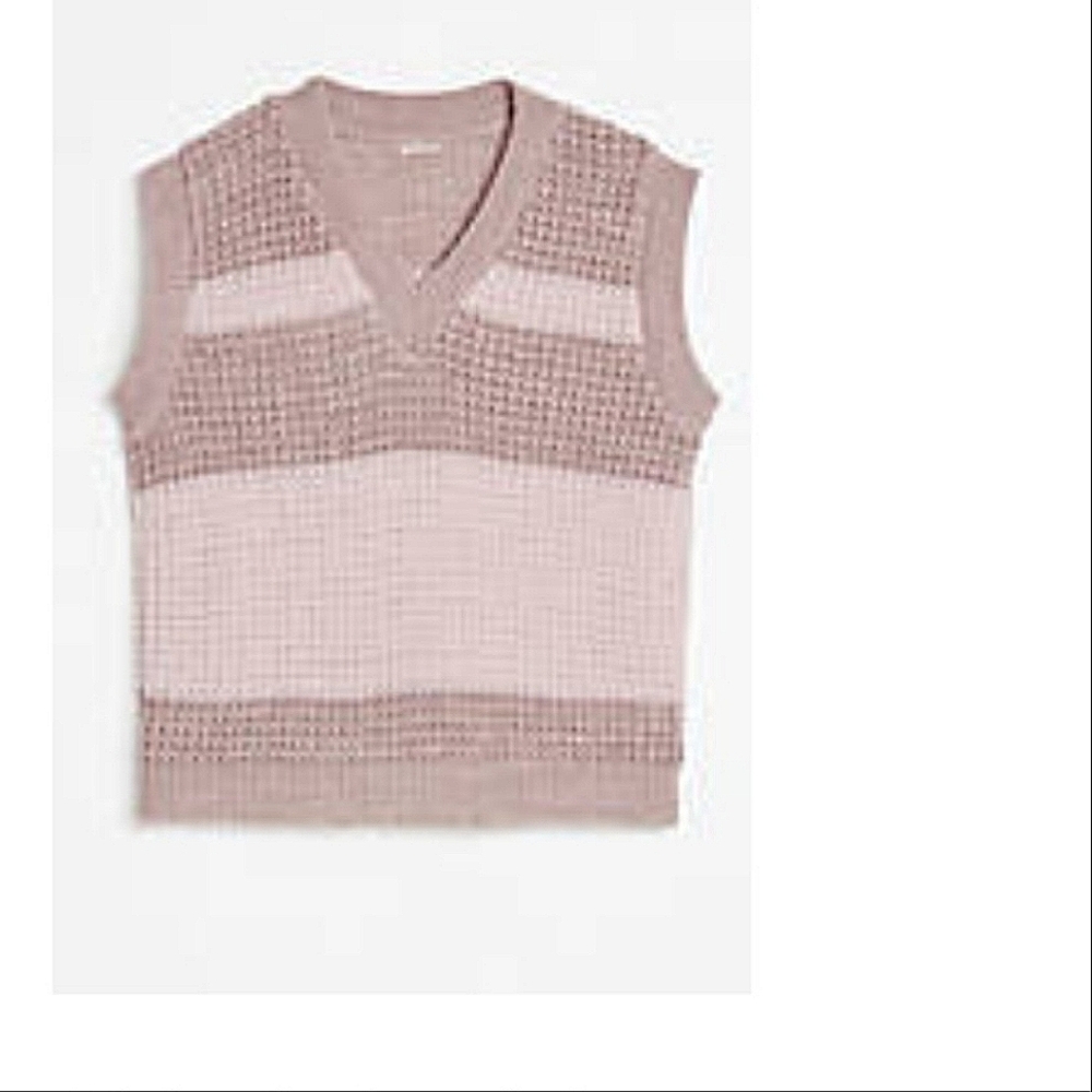 Girls Striped Sweater Vest